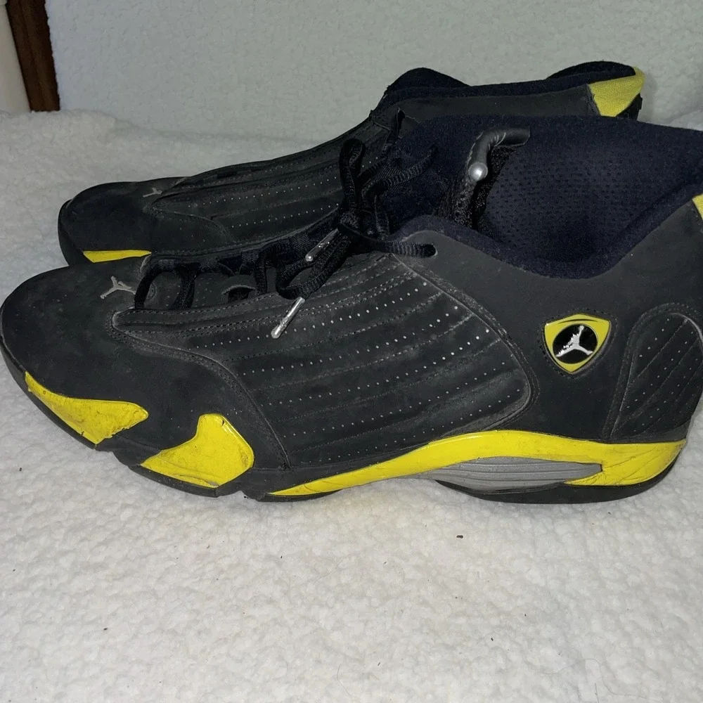 Nike Air Jordan 14 Retro Thunder 2014 487471-070 Last Shot‎ Size 17